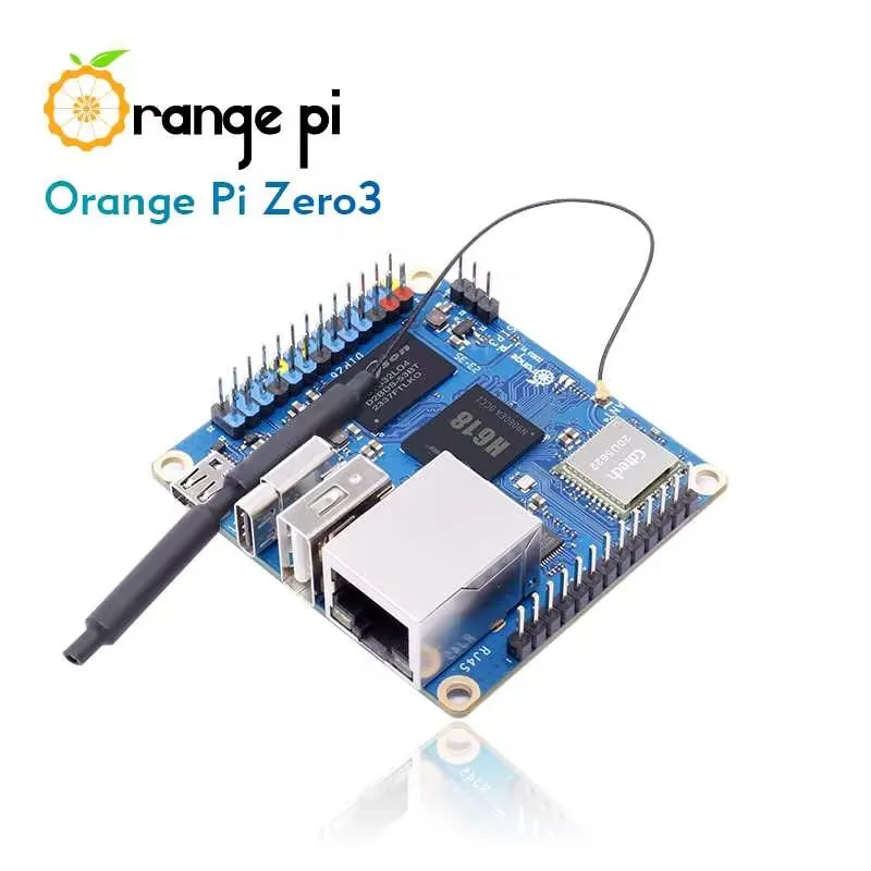 Orange Pi Zero 3 4GB 2GB 1GB RAM Allwinner H618 64-bit 16MB SPI Flash Dual Band WiFi5+BT 5.0 Gigabit LAN Port Single Board