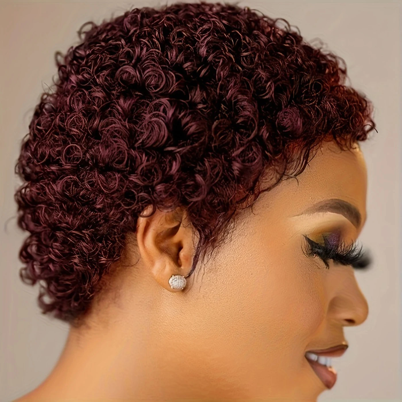99j curto encaracolado perucas de cabelo humano para as mulheres completa máquina feita kinky encaracolado perucas de cabelo humano escolha perucas baratas na liquidação