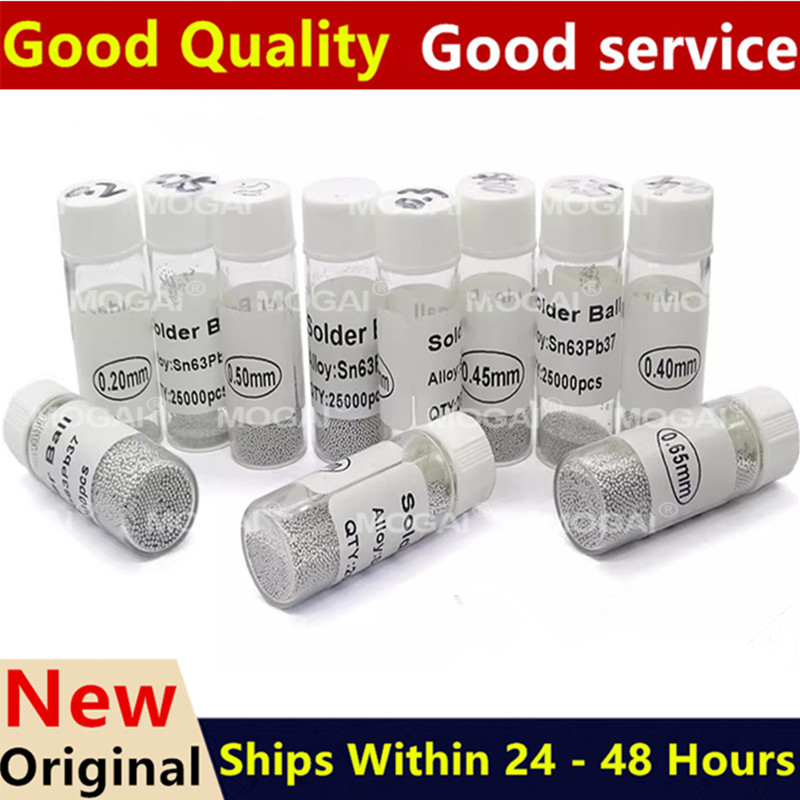 1 бутылка шариков для реболлинга (0,2 0,25 0,3 0,35 0,4 0,45 0,5 0,555 0,6 0,65 0,76) Шарик для реболлинга BGA, инструменты для ремонта вывода BGA