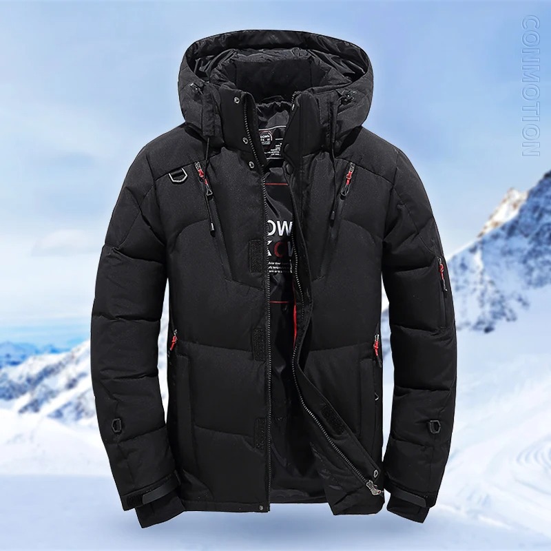 Winter Witte Eend Donsjack Mannen Reizen Wandelen Dikker Warme Puffer Jassen Met Capuchon Winddichte Overjas Donsjas Mannelijke Kleding