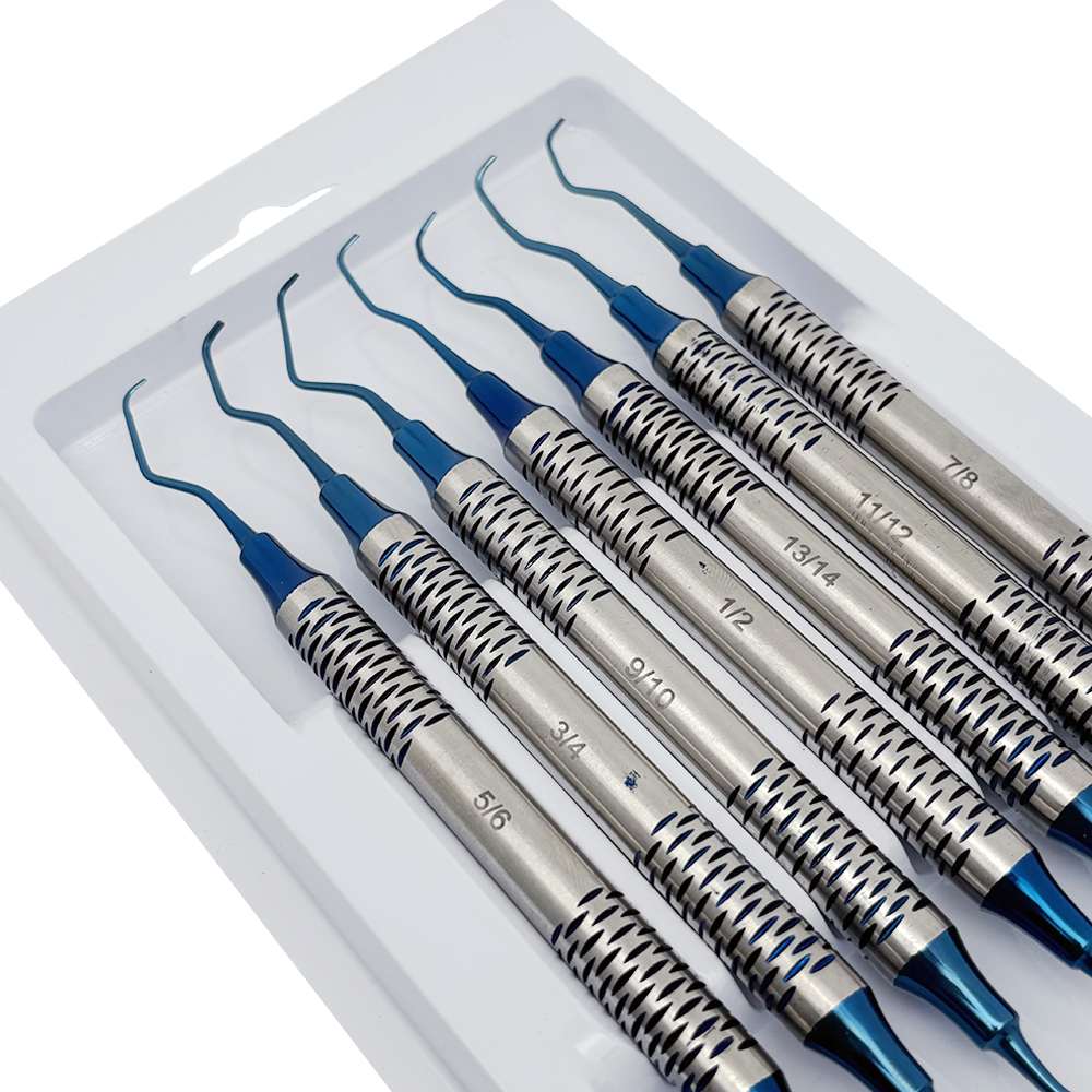 7 pçs limpeza dos dentes raspador dental conjunto periodontal gracioso osso curetas perio odontologia gracioso cuidados orais kit de clareamento dos dentes