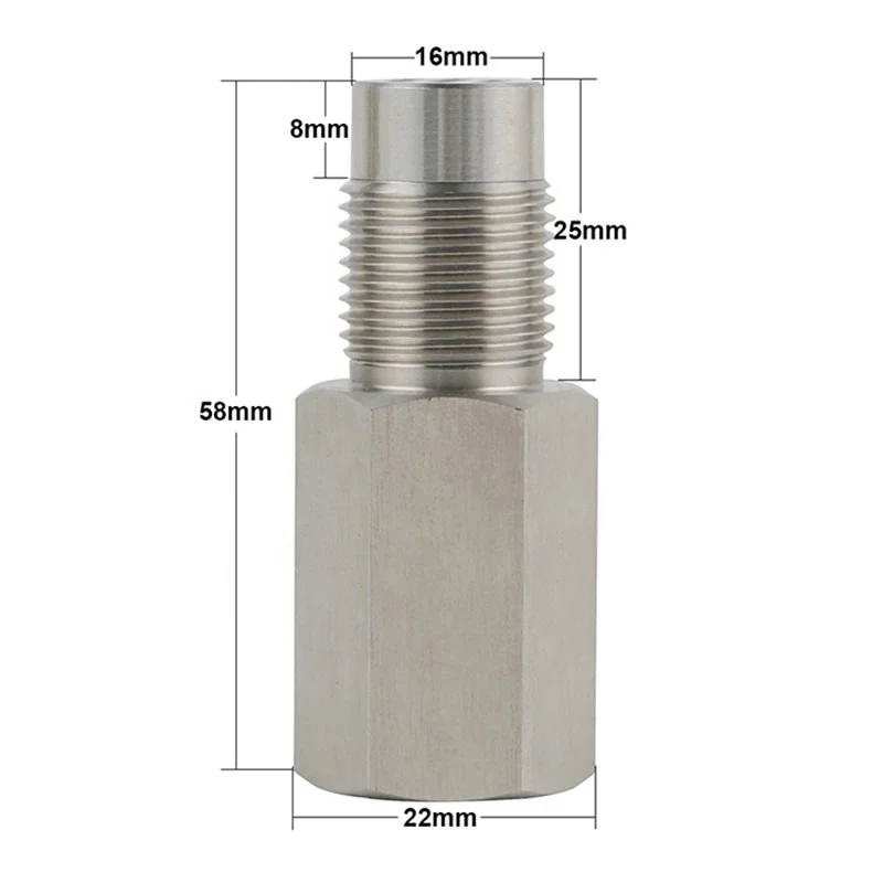 2Pcs Sauerstoff Sensor Adapter Auto Überprüfen Motor Licht Fix Katalytische Mesh Sauerstoff O2 Sensor Spacer Adapter Mini Katalysator