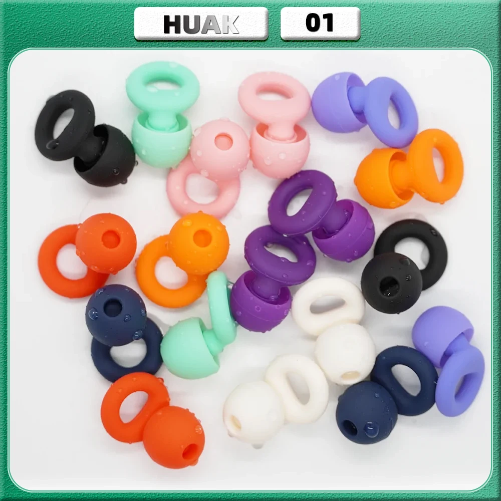 HUAK 8 Auricolari in XS/S/M/L Tappi per le orecchie silenziosi per la riduzione del rumore – Protezione dell'udito super morbida e riutilizzabile per il sonno, il nuoto, il lavoro
