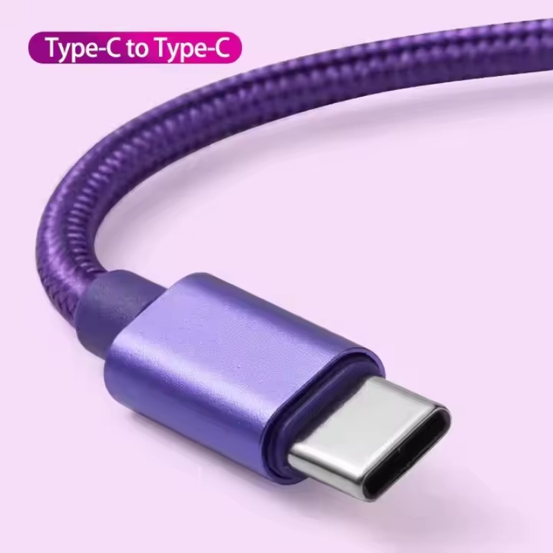 66 Вт нейлоновый плетеный кабель для быстрой зарядки USB C 1 м 2 м 3 м для Iphone 15 16 Pro Max Samsung S24 Xiaomi OPPO зарядный кабель