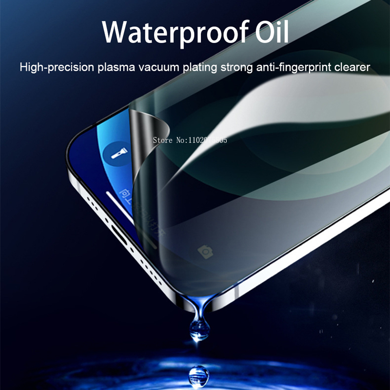 3PCS Anti-Spy Hydrogel Film for iPhone 15 13 11 12 14 Pro Max Plus XS Max X XR Privacy Screen Protectors for iPhone 12 13 Mini