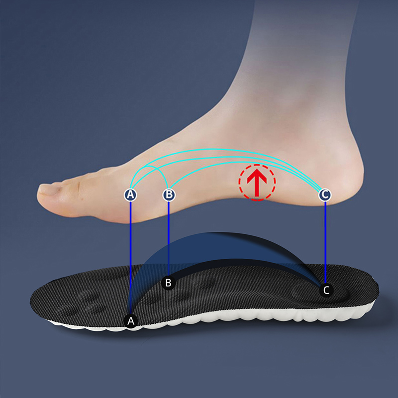 Plantillas deportivas de látex de alta elasticidad, almohadillas suaves para zapatos, plantillas ortopédicas con soporte para arco, plantilla desodorante transpirable, 1 par/2 pares/4 pares