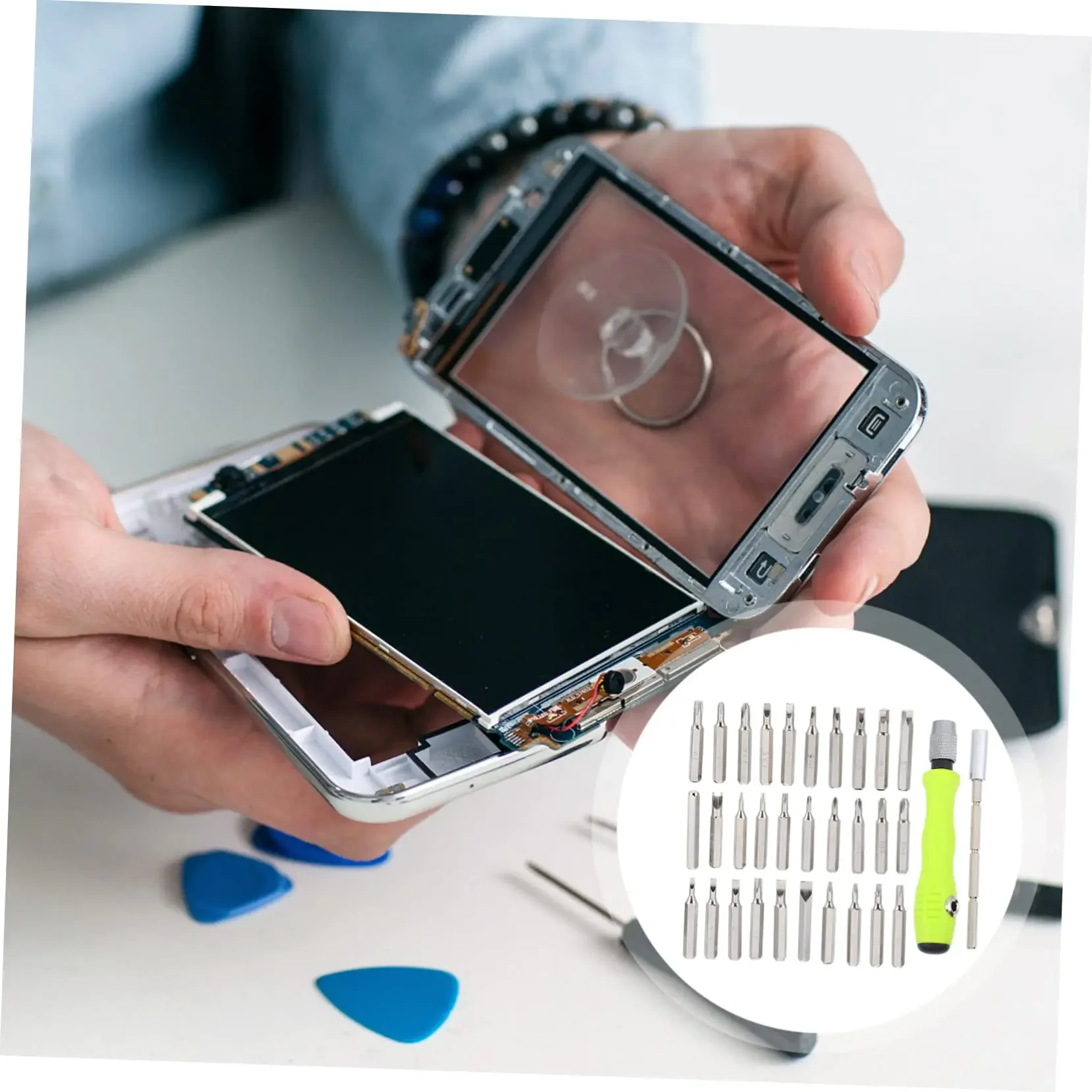 32-in-1 Mini-Präzisions-Schraubendreher-Set mit 30 magnetischen Schraubendreher-Bits, manuelle Reparaturwerkzeuge für iPhone, PC, Uhr, Computer, Reparatur