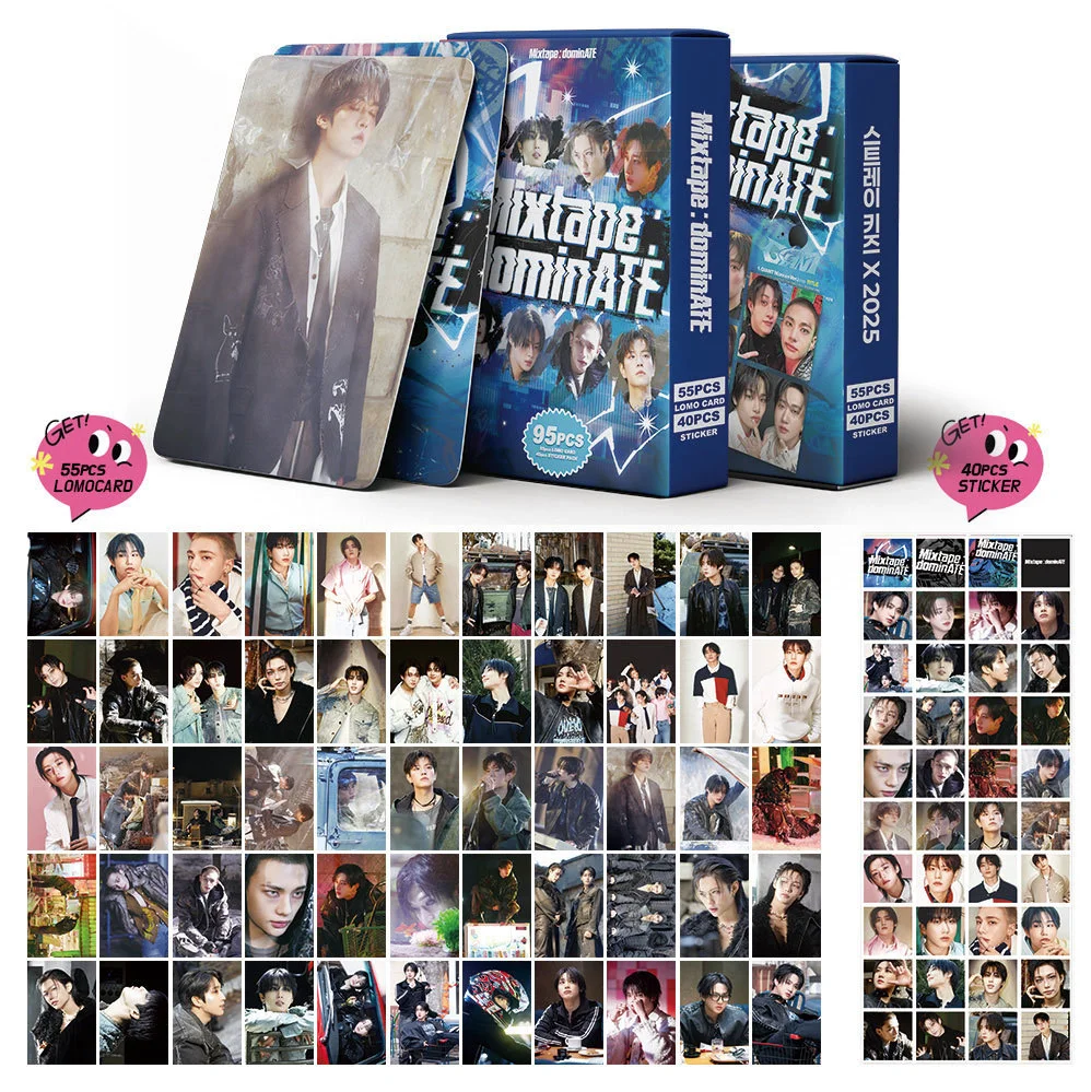 95 pz/set KPOP Stray Nuovo Album Collezione di cartoline fotografiche Carte Lomo Stampa di alta qualità Carte fotografiche Regalo per fan