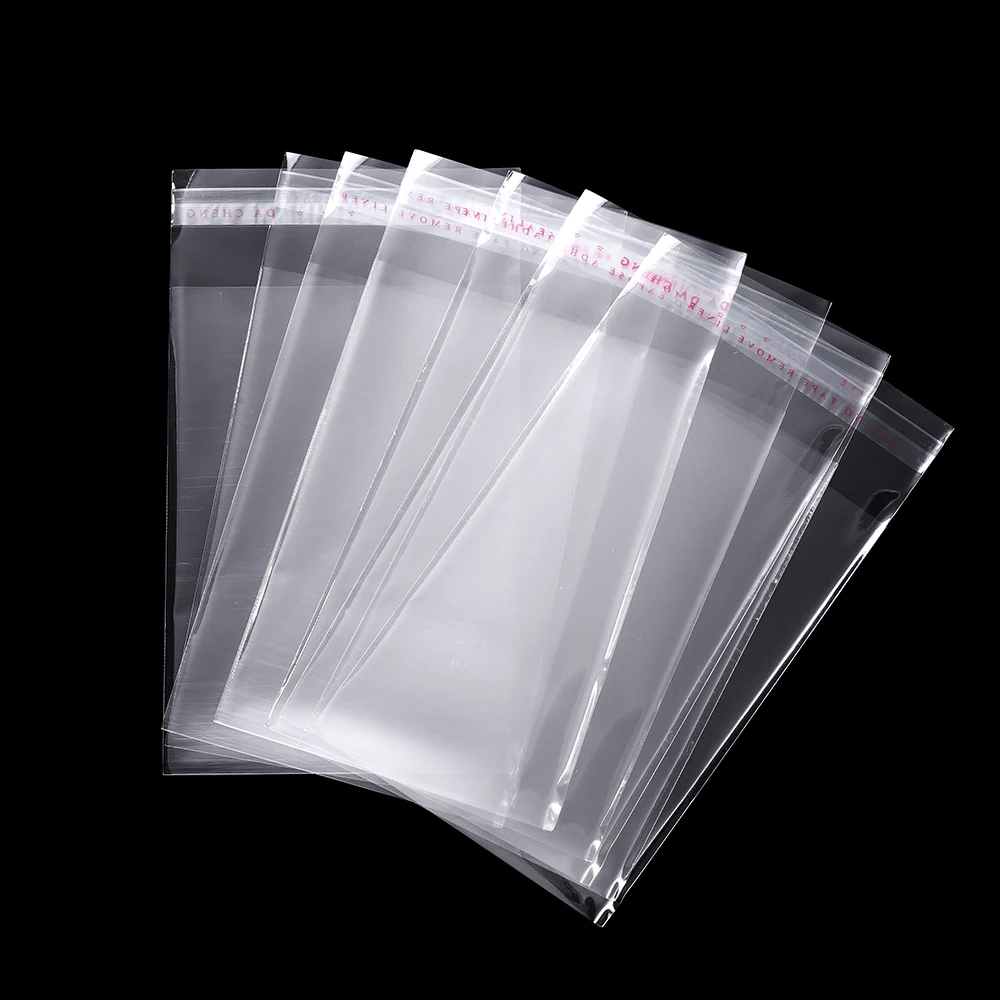 100 ชิ้น/ล็อตรุ่นต่างๆ Resealable ถุงพลาสติก Opp โปร่งใส Self Adhesive Seal เครื่องประดับทํากระเป๋า