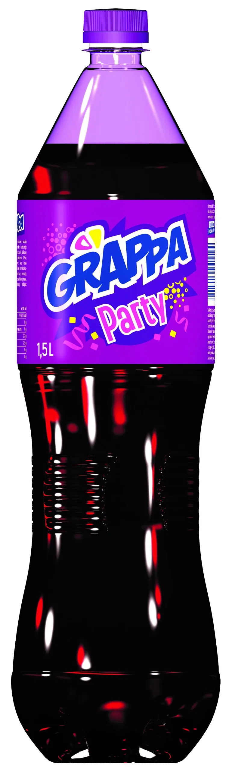 Grappa Party Napój gazowany o smaku winogronowym 1,5 l
