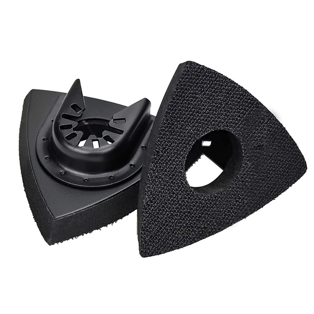 4pcs Triangular Sanding Pads 80mm Hook And Loop Grinding Triangle Oscillating Sandpaper Multi-Tool Blade Oscillating Tool Acces