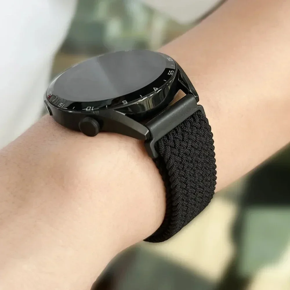 22 ミリメートル 20 ミリメートルナイロンバックルストラップ Huawei 社 Watch GT 4 3 2 46 ミリメートル/4 プロ 3Pro ブレスレットサムスン Watch7/6/5/4/クラシック調節可能なベルト