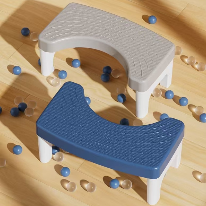 Ergonomic ไม้ไผ่สตูลห้องน้ํา Squatty ไม่เต็มเต็ง Anti-Slip สตูลสําหรับผู้ใหญ่ผู้สูงอายุผู้หญิงผู้ชายห้องน้ํา Squat Aid ท่าทาง Helper