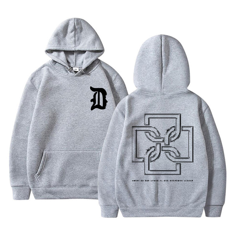 Rapper Duki Merch 까마귀 남여 캐주얼 양털 코튼 풀오버 남성 트렌드 후드 남성 여성 패션 힙합 Oversize Street