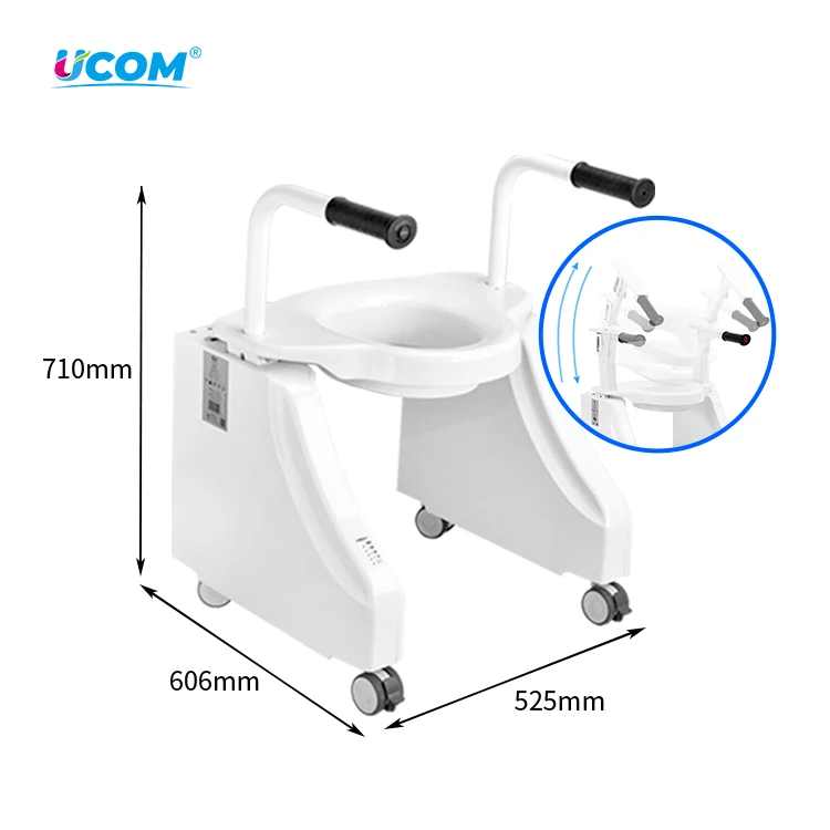Levantador elétrico de assento de vaso sanitário para idosos, equipamento de segurança para banheiro com terapia de reabilitação, produto de cuidados domiciliares