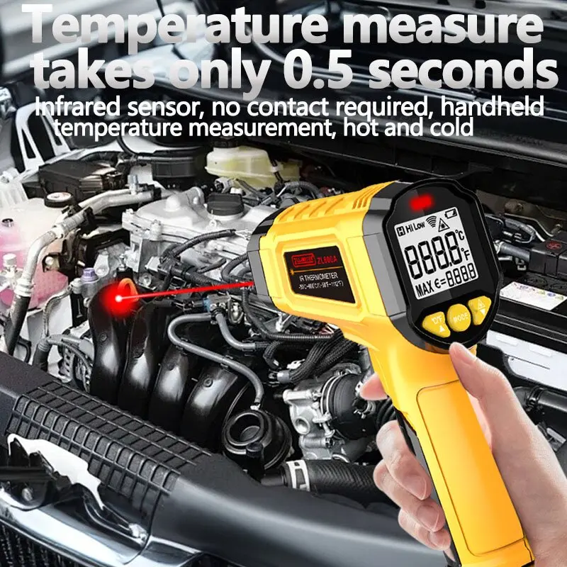 Digital Infrared Thermometer  Laser termometro Pyrometer Gun Non-Contact Laser Temperature Meter gauge Tools -50~600℃