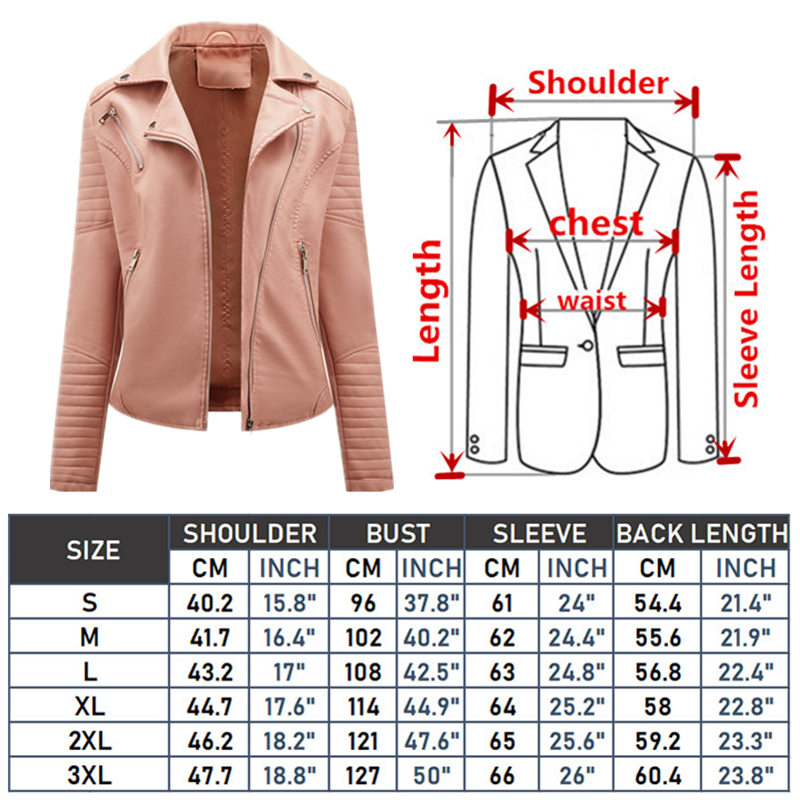 2024 nouvelle mode femmes veste en simili cuir printemps automne fermeture éclair décontracté Pu manteau femme motard vêtements d'extérieur dames vêtements S-XXXL