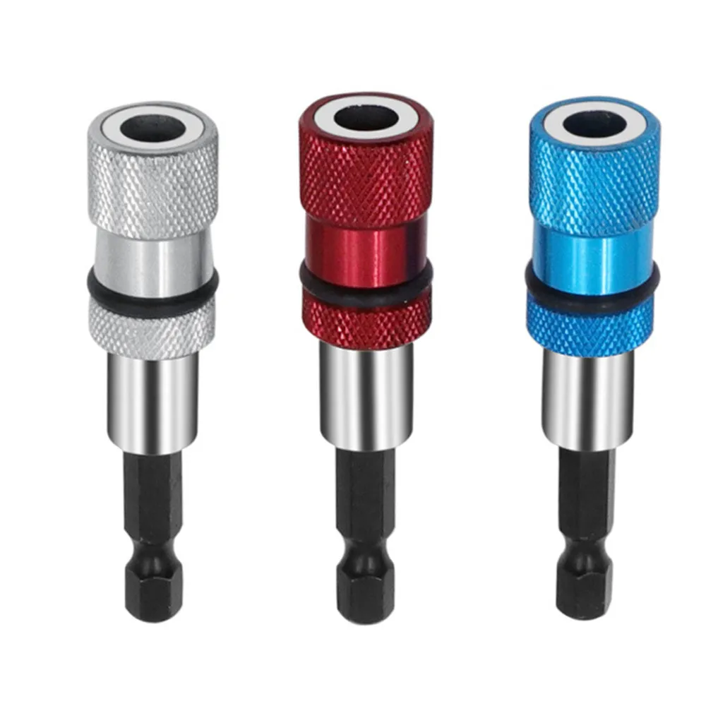 SenNan 1pcs Hex Shank Screw Depth Magnetic Screwdriver Bit Holder 1/4" Hex Driver with Drill Bits Bar Extension Scewdriver Bit