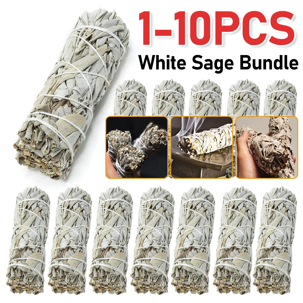 10ซม. ไม้กายสิทธิ์สีขาวสำหรับเผาธูปหอมระเหยจากแคลิฟอร์เนีย