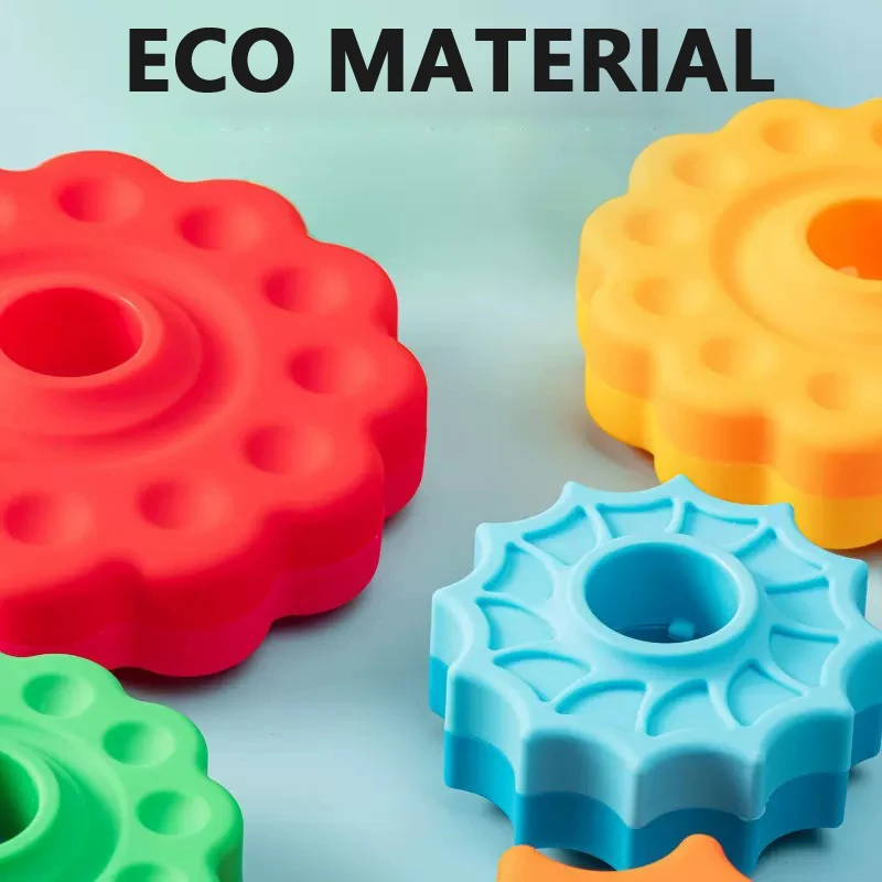 Tour arc-en-ciel rotative empilable, anneau de nidification de documents musicaux, tour Montessori de 3 ans et plus, puzzle de tourelle, jouets d'éducation précoce, cadeau