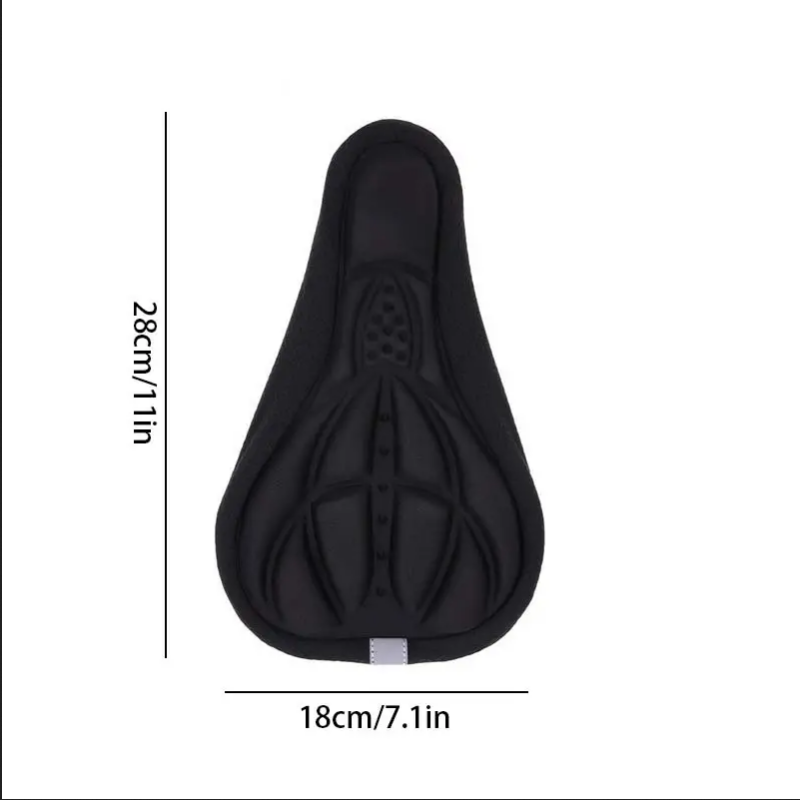 Doux 3D rembourré vélo vélo vtt vélo selle housse de siège coussin éponge mousse confortable selles tapis vélo accessoire