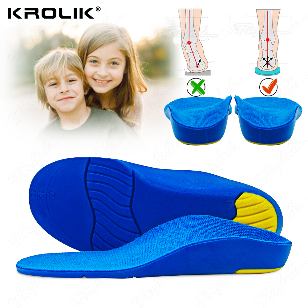 Trẻ Em Orthotis Lót Đế Hiệu Chỉnh Chăm Sóc Chân Cho Bé Kid Chân Dẹp Hỗ Trợ Vòm Chỉnh Hình Đế Đế Giày Thể Thao Miếng Lót