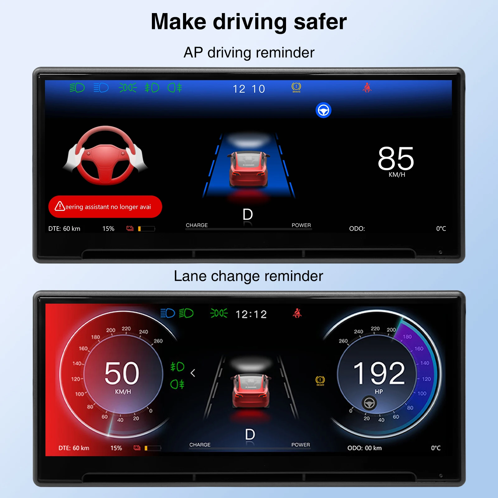 CATRONICS Head Up Display para Tesla HUD con salida de aire y cámara compatible con el modelo 3 Y 2016-2024 3 Highland Carplay Android AUTO