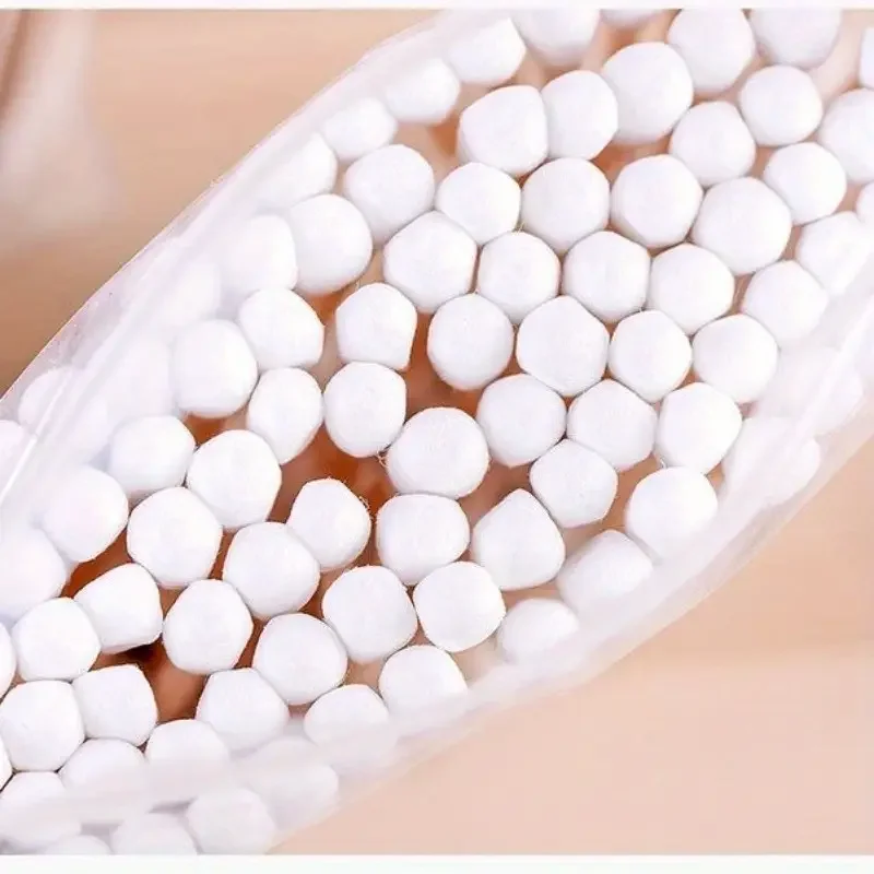 Tamponi di cotone a doppia estremità in bambù da 500 pezzi: delicati per orecchie e trucco, non profumati
