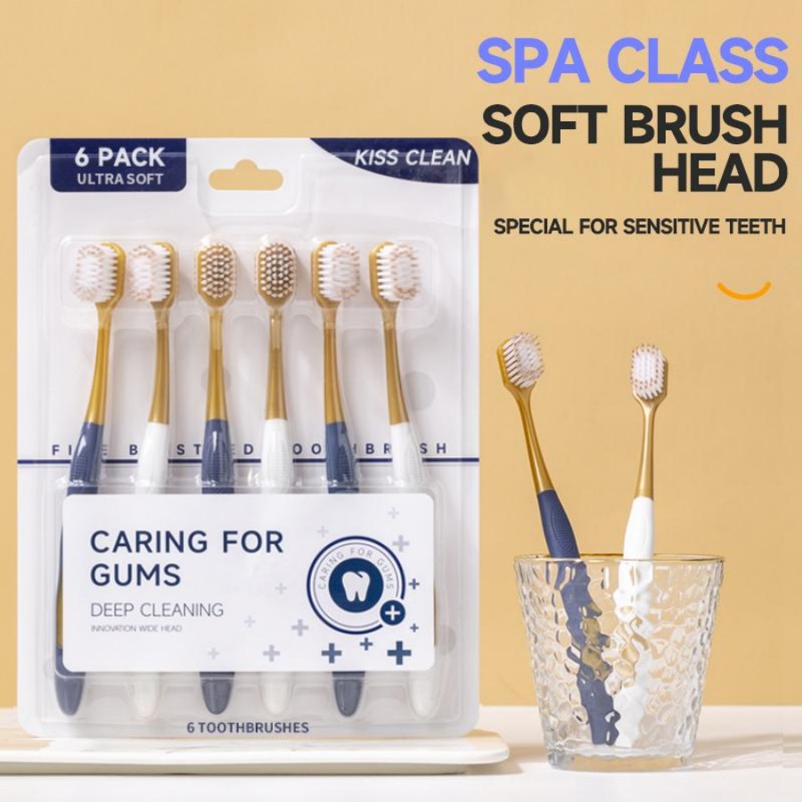 Toothbrush Adult Soft Hair Household Home Fur - Wide Head Ultra Fine Hair Anti Sensitivity Gum Protection - Suitable for Touring