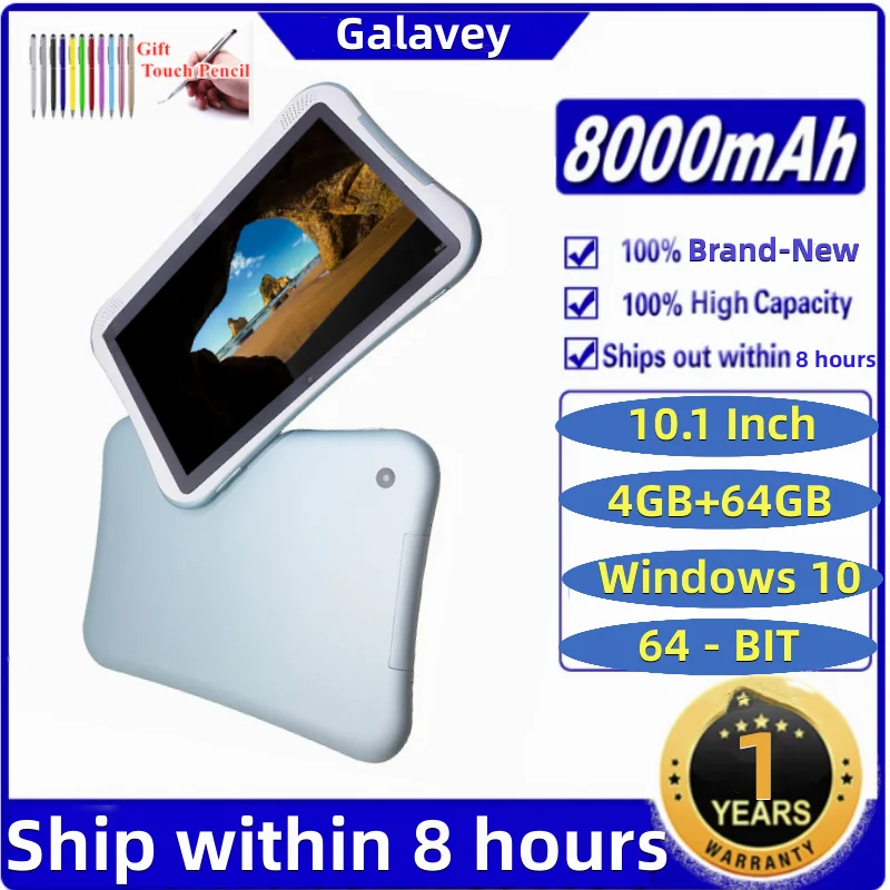 10,1 Zoll Q1 Windows 10 Tablet PC 4 GB RAM 64 GB ROM Intel Atom x5-Z8350 CPU HDMI USB 3.0 8000 mAh Akku 1280*800IPS Dual Kamera