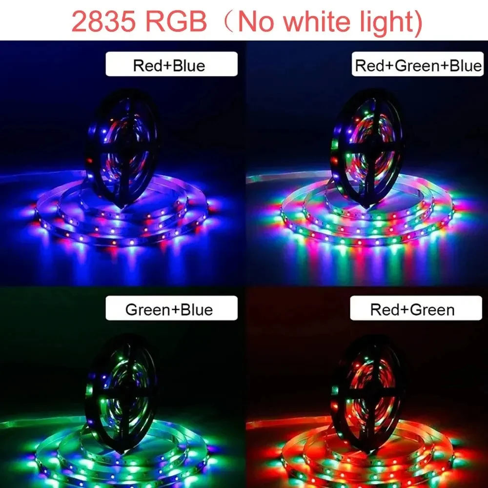 2835 45leds/m tira de luzes led 24 chave ir controle remoto diy backlight tv luz cinto flexível gabinete luz para decoração casa