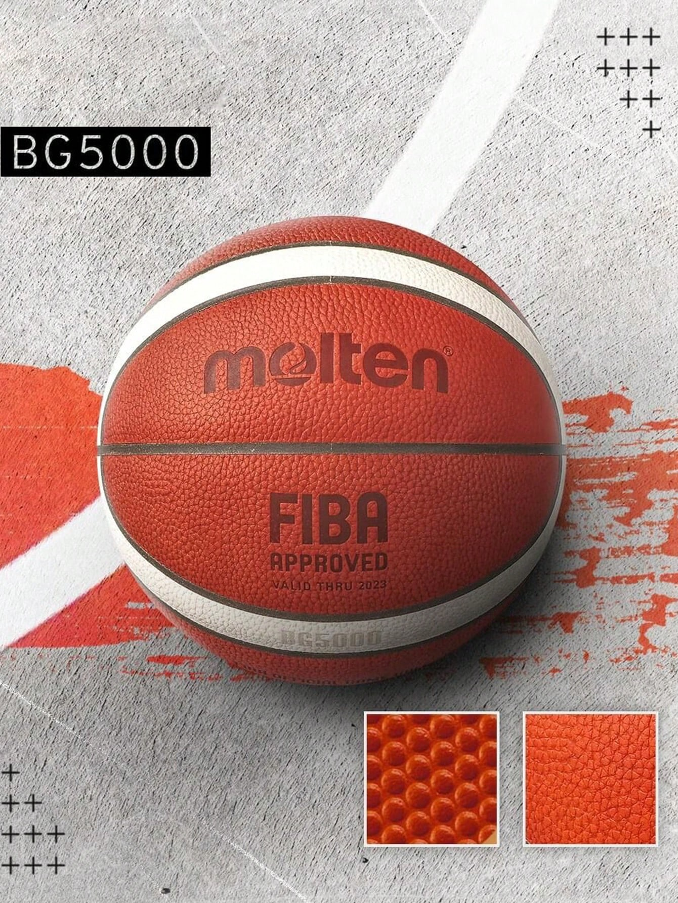 Molten BG5000 Basketball Size 7/6 Official Certification Competition Basketball Standard Ball Men's Women's Training Ball Team