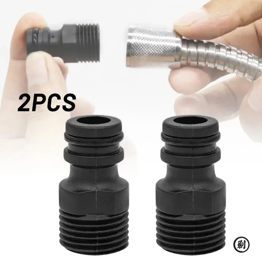 Adaptador de grifo roscado BSP de 1/2 ", conectores rápidos para manguera de jardín, accesorios de tubería de riego para jardinería doméstica, 2/20 piezas