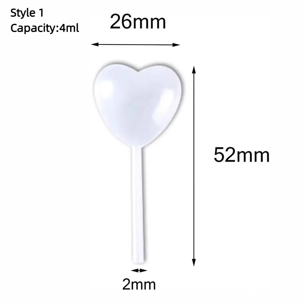 50pcs Transparent  Plastic Pipettes Laboratory Squeeze Dropper Heart Shape Pipette Disposable Dropper