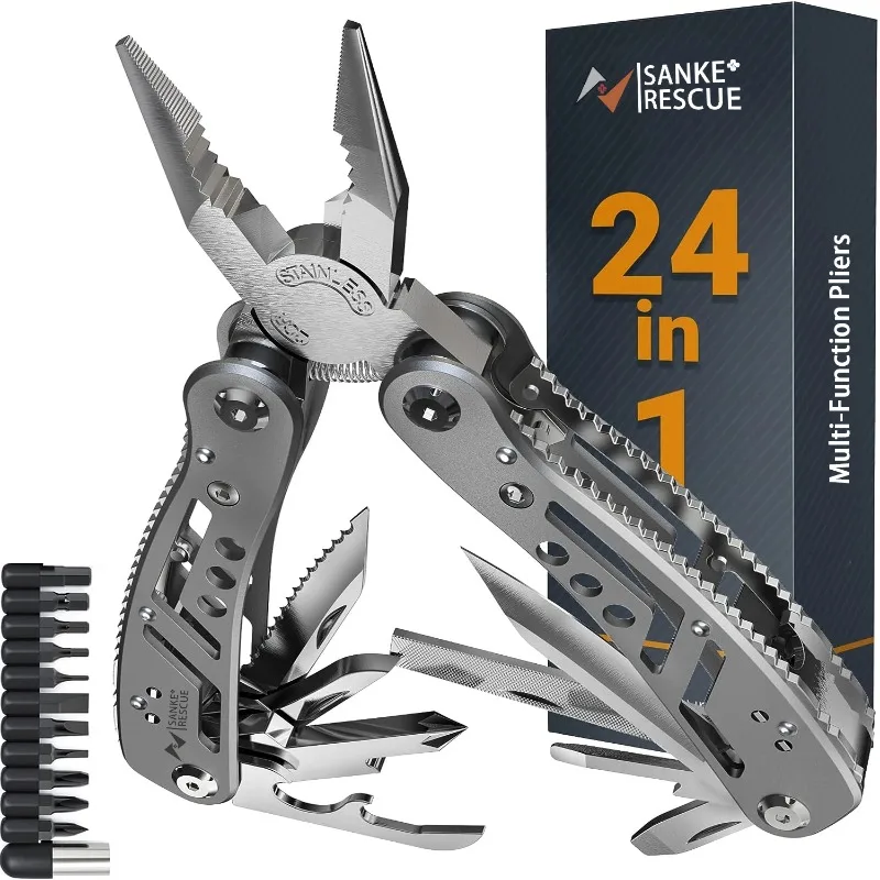 1 SZT. Przenośny Kieszonkowy Multitool Ze Stali Nierdzewnej Szczypce Nóż Śrubokręt do Survivalu na Zewnątrz Kemping Polowanie Wędrówki