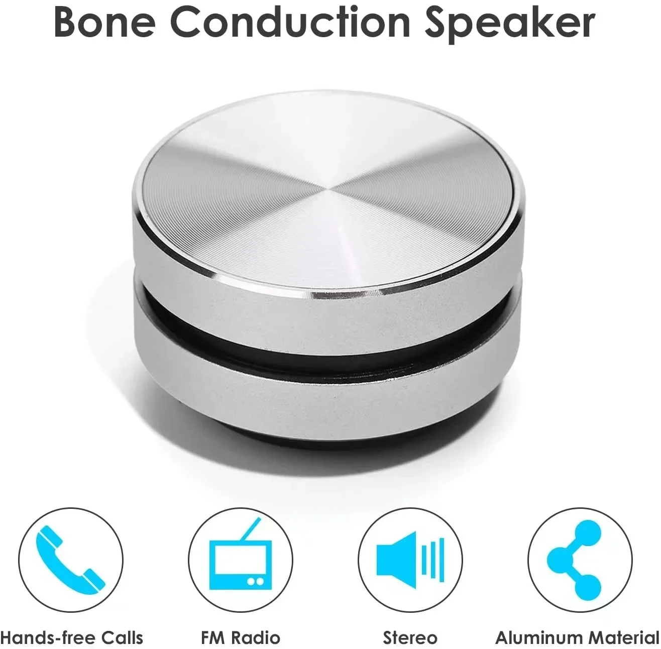 Bluetooth Beengeleiding Luidspreker Trillingen Stereo Audio Digitale TWS Draadloze Kleinste Luidsprekers Dropshipping Mini Draagbare Metaal
