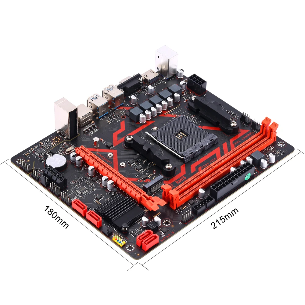 Kllisre A520 Motherboard-Kit AMD Ryzen R5 3600 CPU DDR4 16 GB 3200 MHz Desktop-Speicher