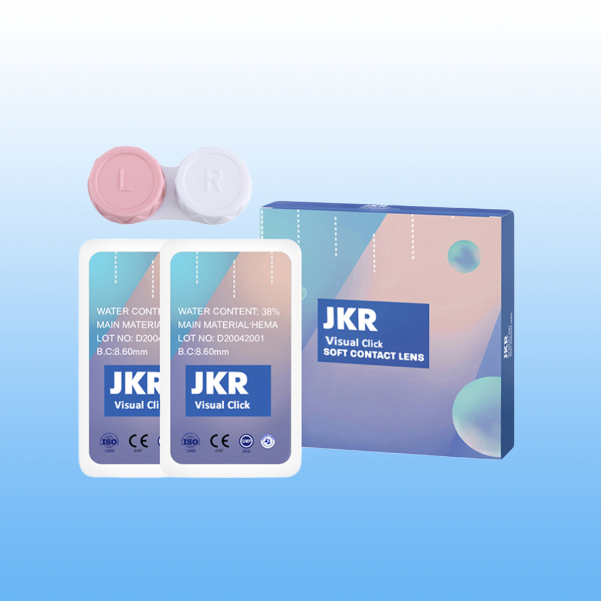 Lentes de contacto de dioptrías para miopía, lentes de contacto con prescripción de energía para miopía, lentes para el cuidado de la salud con grado