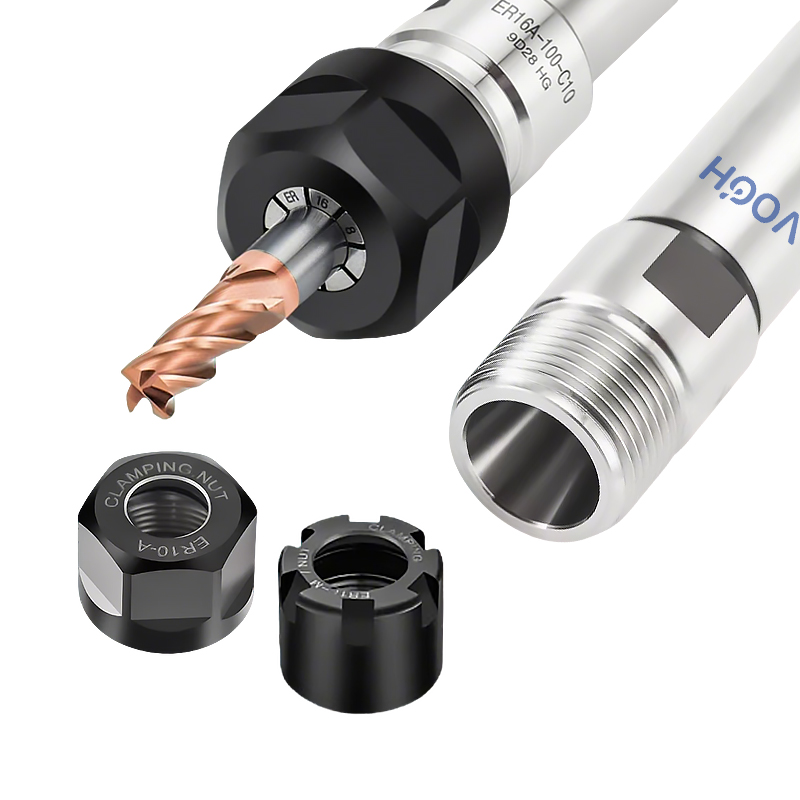 High precision 0.005mm ER extension rod C10 C12 ER8 ER11 ER16 Chuck Processing Straight Shank Extension Rod Collet tool holder