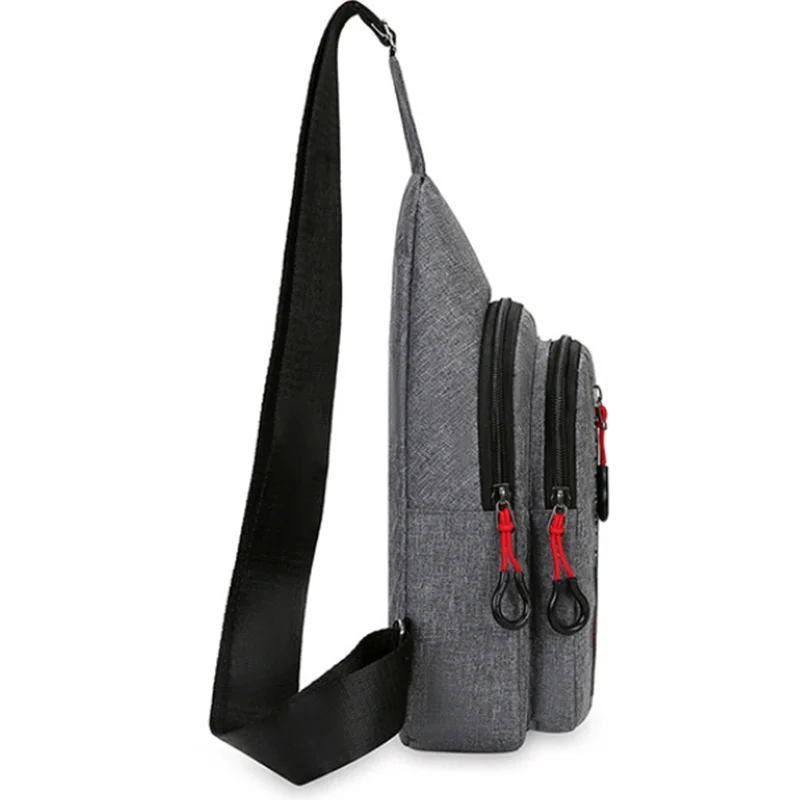 Herenborsttas 2024, nieuwe casual mode schoudertas, mannelijke hand, crossbody, Koreaanse fietsrugzak