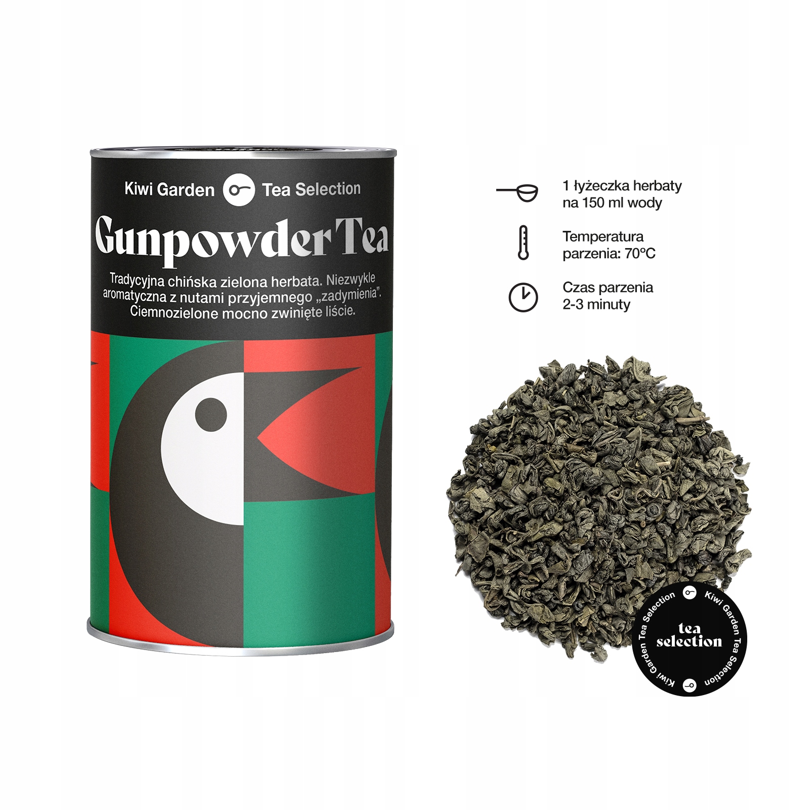 Zielona Herbata liście zestaw Kiwi Garden 3x100g