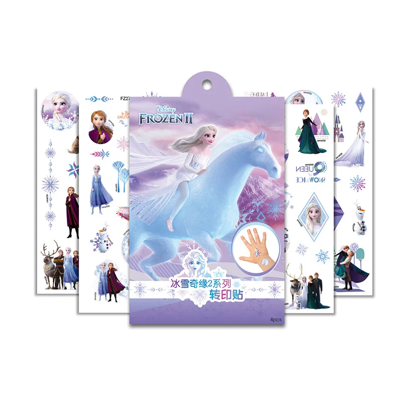 Disney cars ragazzi Bambino Tatuaggio temporaneo Body Art Flash Tattoo Stickers Toy Story Frozen Impermeabile Styling Sticker confezione regalo