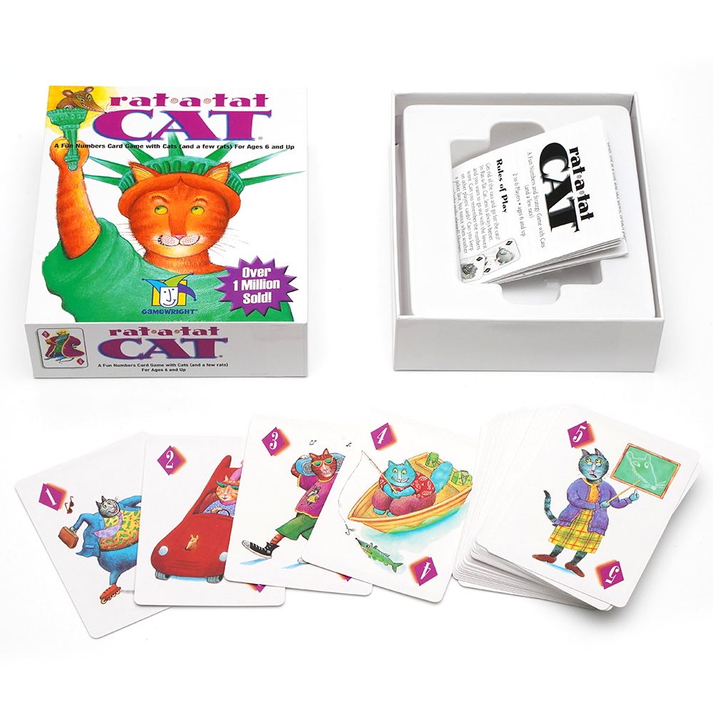 Rat a Tat Cat - Jeu de cartes Fun Numbers avec des chats (et quelques rats) pour les 6 ans et plus ﻿