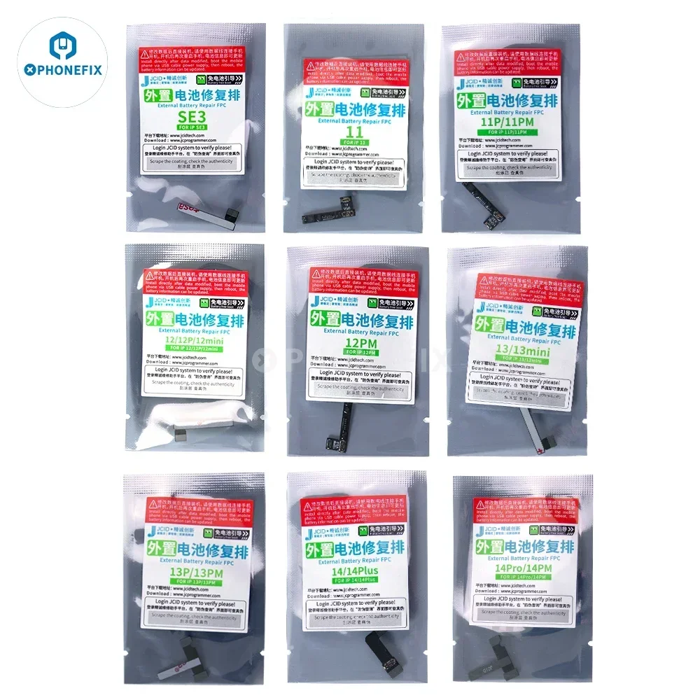 Placa de reparación de batería JCID V1SE V1S Pro, remodificar Cable flexible para iPhone 11 a 15 Pro Max, información de salud, lectura y escritura