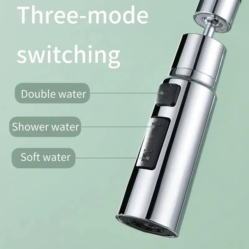 Keukenkranen Spatwaterdichte hooftuitloop Universele verlengkraan Verlengde waskolf Universele kraan Universele connector