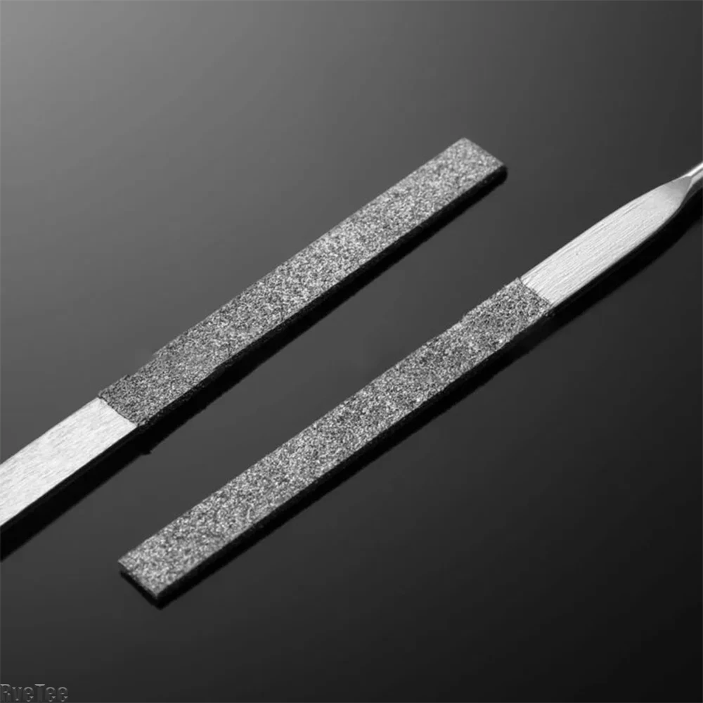 2pcs Diamond File Set DIY Wood Rasp File Needle Jewelry Polishing Tool Metal Stone Grinding Flat Diamond Needle File