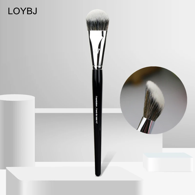 LOYBJ-brocha de Base profesional para mujer, 47 cabezales de escoba, Base líquida, sombra, corrector, Base facial, herramientas de maquillaje de belleza