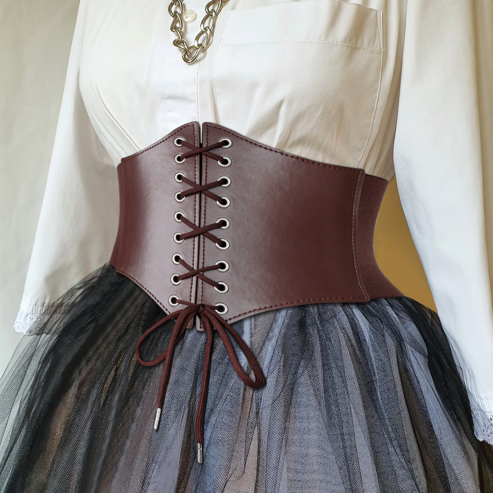 Cinto de espartilho medieval feminino steampunk couro pu cinto de corpo anime cosplay viking pirata acessórios