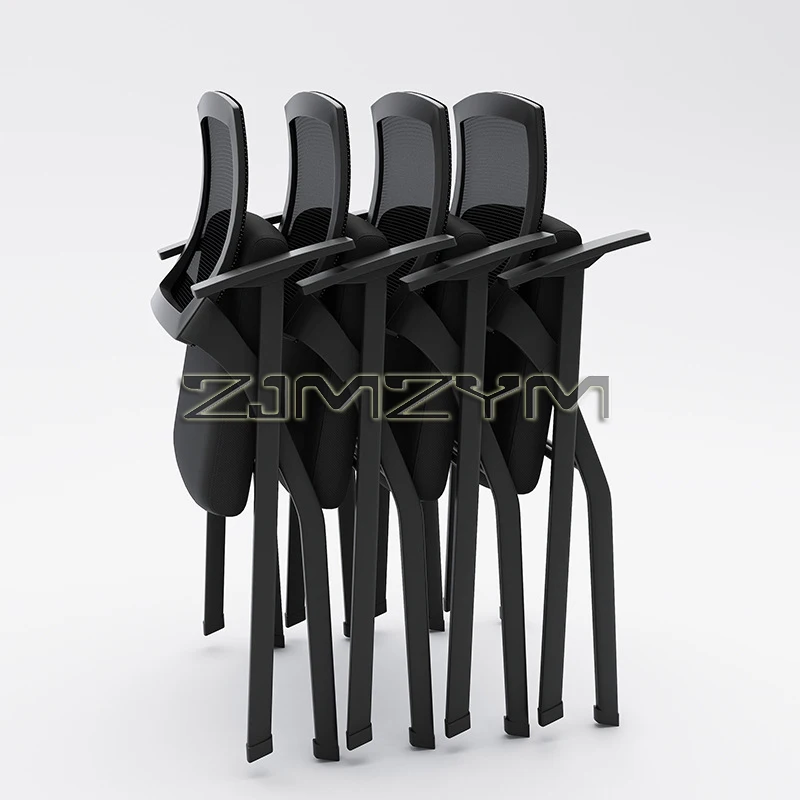 Folding Training Conference Room Chair, Ergonomic Computer Chair, Foldable Office Chair with Writing Board Integration