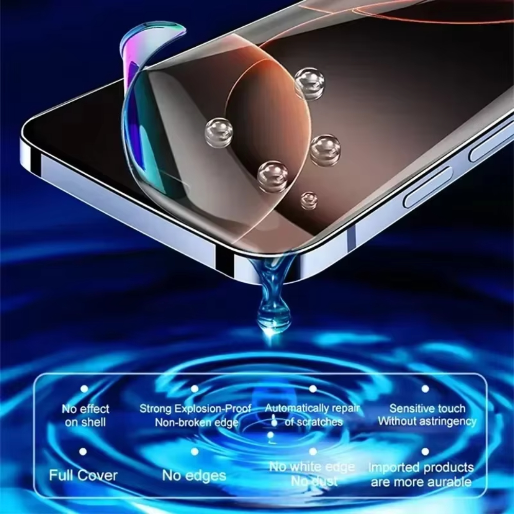 NNBILI 5Pcs Hydrogel Film Für IPhone 16 14 13 12 11 15 Pro Max Mini 14 15 16 Plus Screen Protector für IPhone X XR XS Nicht Glas